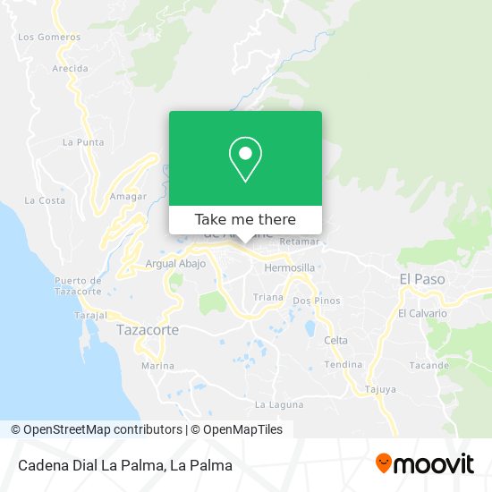 Cadena Dial La Palma map