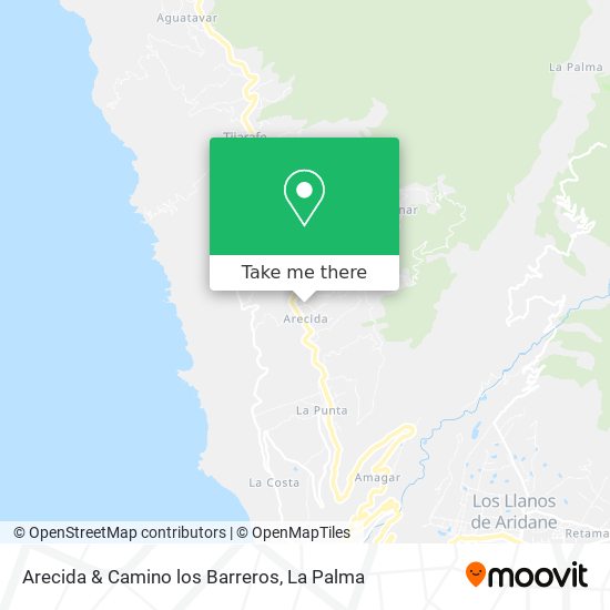 Arecida & Camino los Barreros map