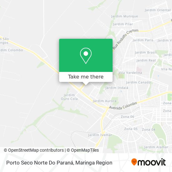Porto Seco Norte Do Paraná map