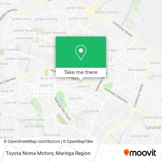 Mapa Toyota Noma Motors