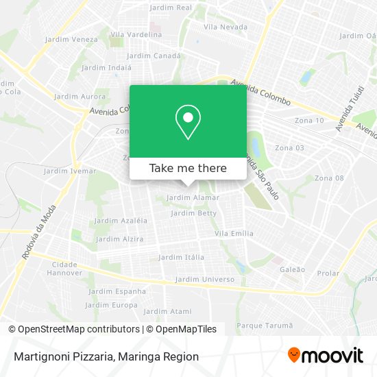 Martignoni Pizzaria map