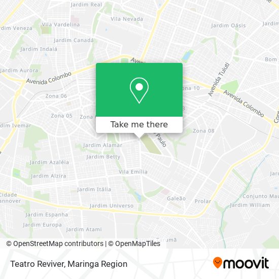 Teatro Reviver map