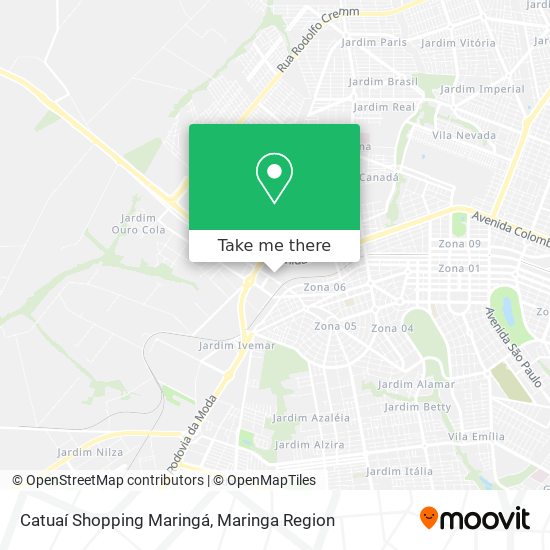 Catuaí Shopping Maringá map