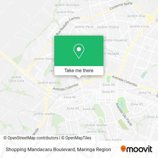 Shopping Mandacaru Boulevard map