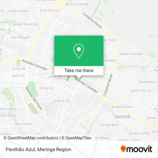 Pavilhão Azul map