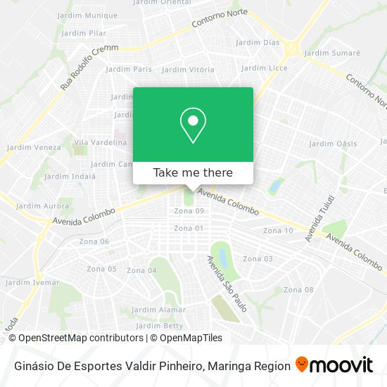 Ginásio De Esportes Valdir Pinheiro map