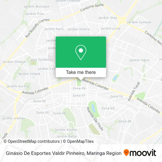 Ginásio De Esportes Valdir Pinheiro map