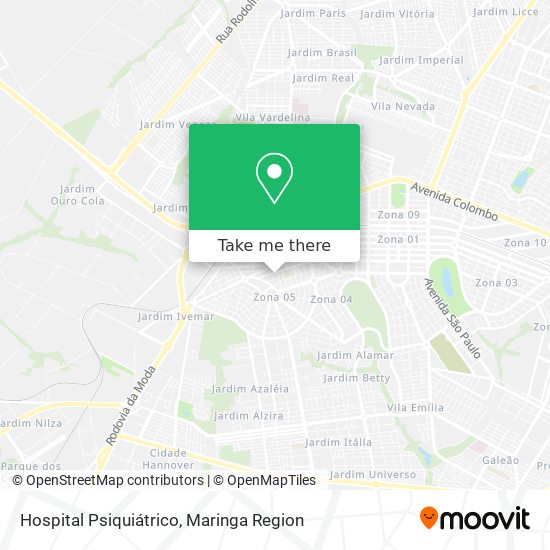 Hospital Psiquiátrico map