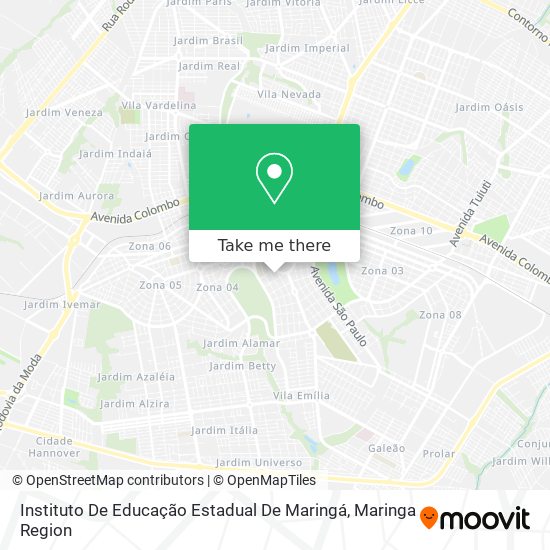 Instituto De Educação Estadual De Maringá map