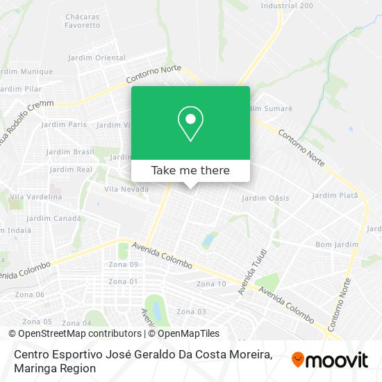 Centro Esportivo José Geraldo Da Costa Moreira map