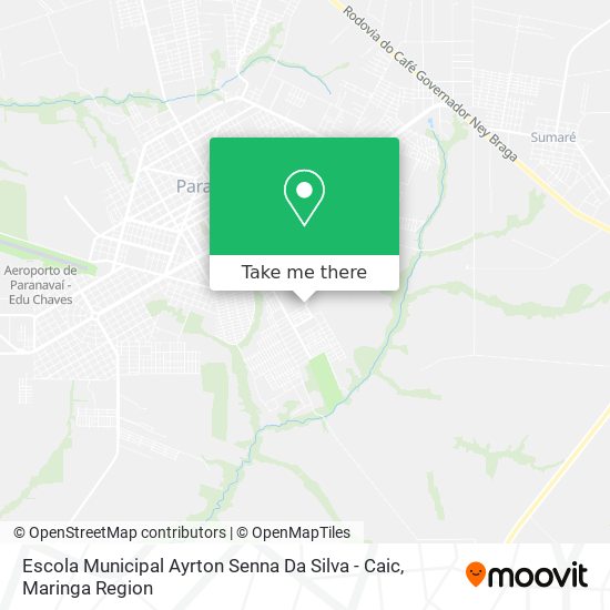 Mapa Escola Municipal Ayrton Senna Da Silva - Caic