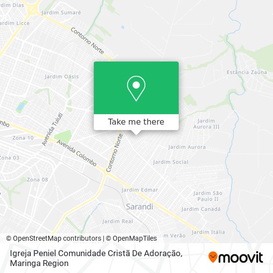 Igreja Peniel Comunidade Cristã De Adoração map