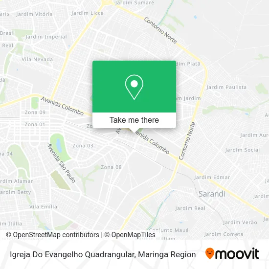 Igreja Do Evangelho Quadrangular map