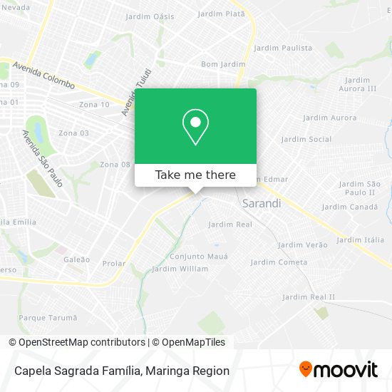 Capela Sagrada Família map