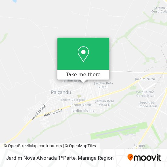 Jardim Nova Alvorada 1⁰Parte map