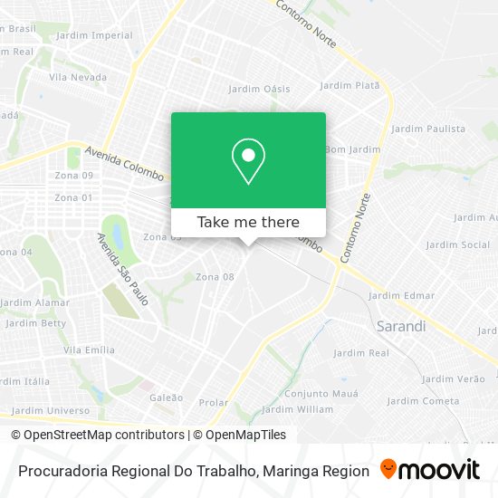 Procuradoria Regional Do Trabalho map