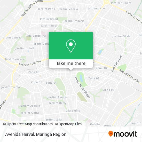 Mapa Avenida Herval