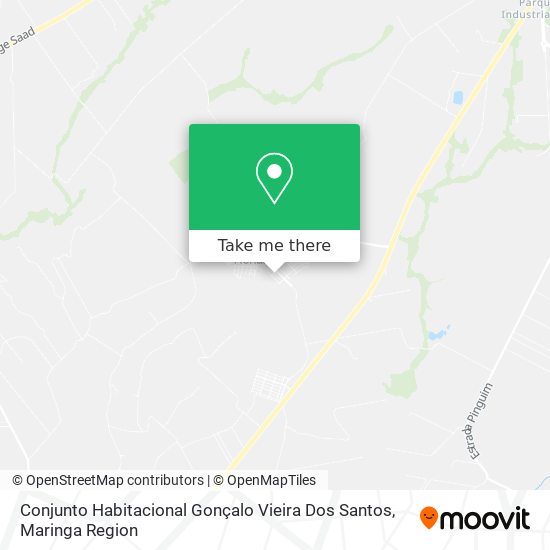 Mapa Conjunto Habitacional Gonçalo Vieira Dos Santos