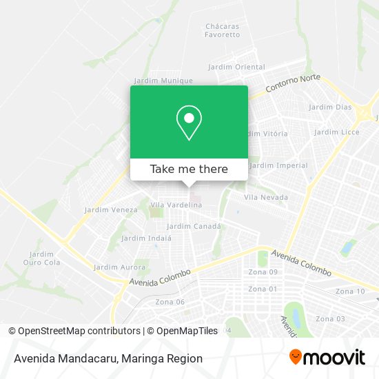 Avenida Mandacaru map