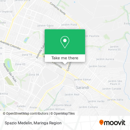 Spazio Medelin map