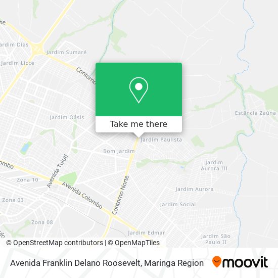 Avenida Franklin Delano Roosevelt map