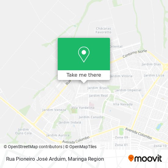 Rua Pioneiro José Arduim map