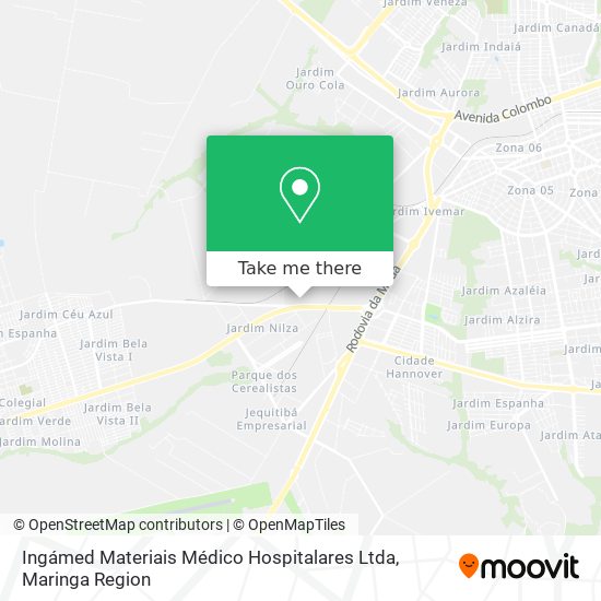 Mapa Ingámed Materiais Médico Hospitalares Ltda