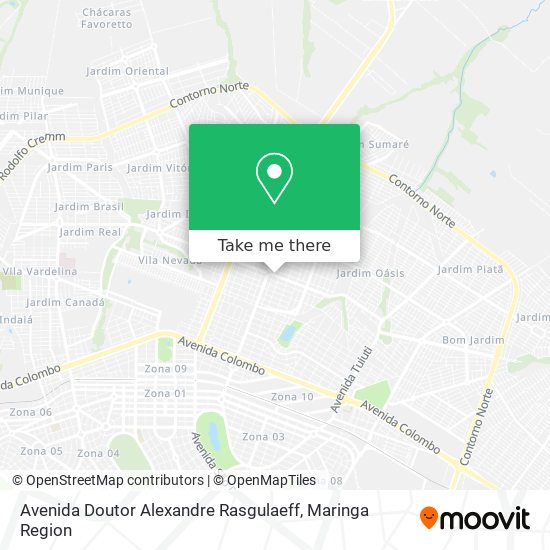 Avenida Doutor Alexandre Rasgulaeff map