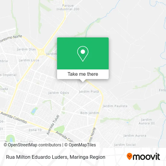 Rua Milton Eduardo Luders map