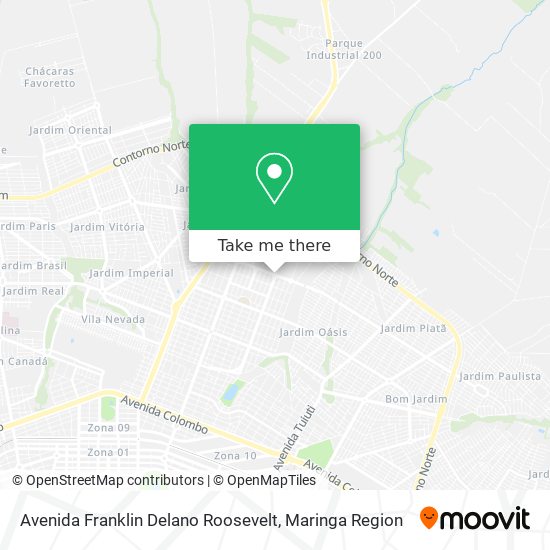 Avenida Franklin Delano Roosevelt map