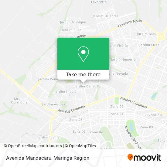 Avenida Mandacaru map