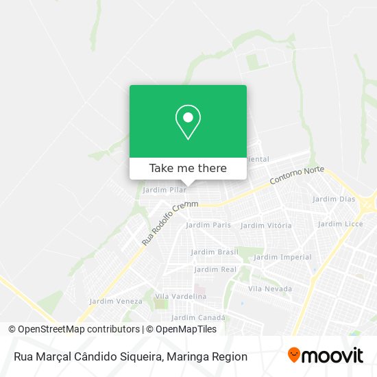 Mapa Rua Marçal Cândido Siqueira