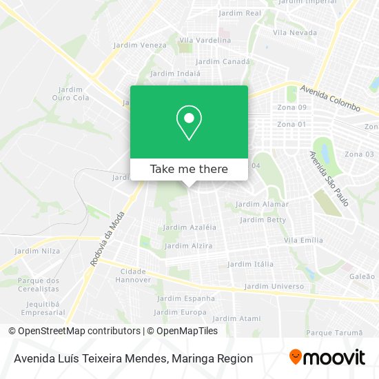 Avenida Luís Teixeira Mendes map