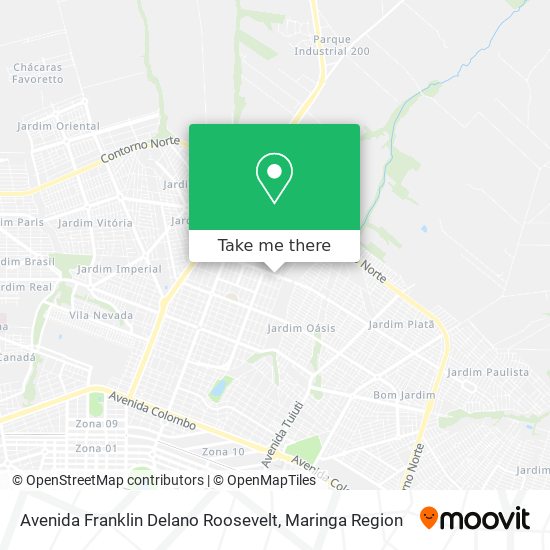 Mapa Avenida Franklin Delano Roosevelt