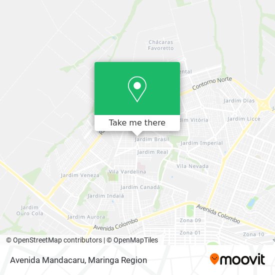 Avenida Mandacaru map