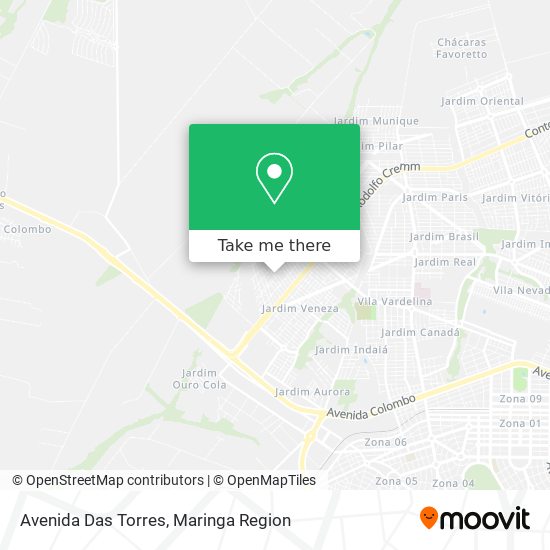 Avenida Das Torres map