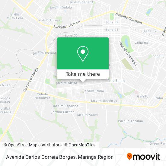 Avenida Carlos Correia Borges map