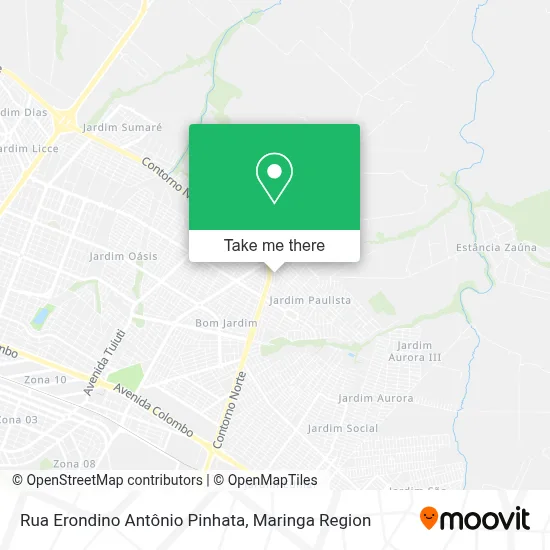 Rua Erondino Antônio Pinhata map