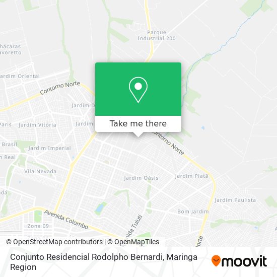 Conjunto Residencial Rodolpho Bernardi map