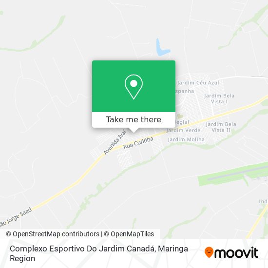 Mapa Complexo Esportivo Do Jardim Canadá