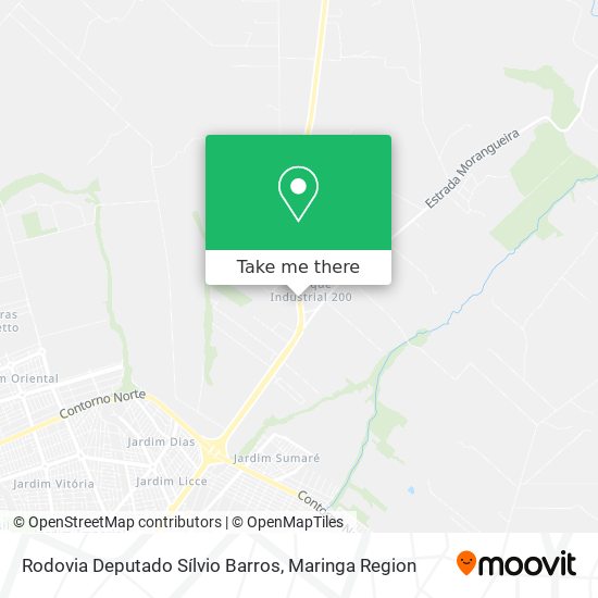 Rodovia Deputado Sílvio Barros map