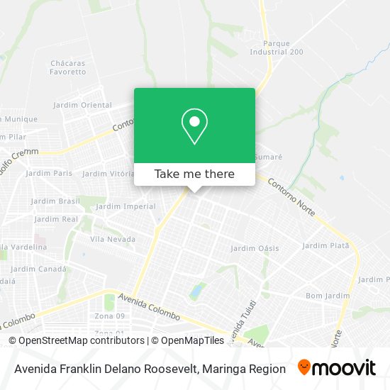 Avenida Franklin Delano Roosevelt map