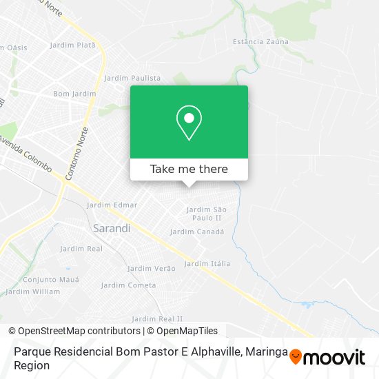 Parque Residencial Bom Pastor E Alphaville map