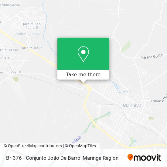 Br-376 - Conjunto João De Barro map