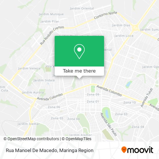Mapa Rua Manoel De Macedo