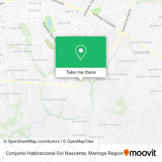 Conjunto Habitacional Sol Nascente map