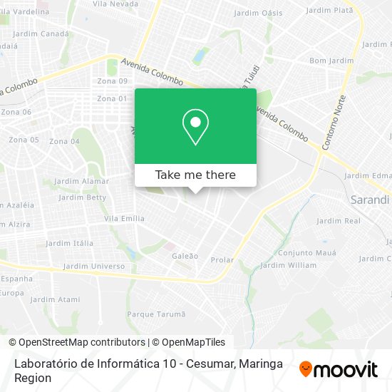 Laboratório de Informática 10 - Cesumar map