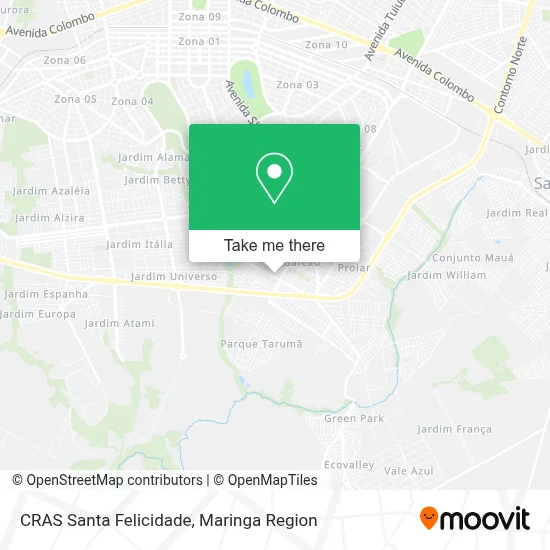 CRAS Santa Felicidade map