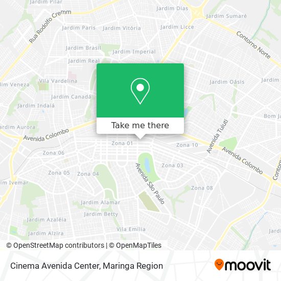 Cinema Avenida Center map