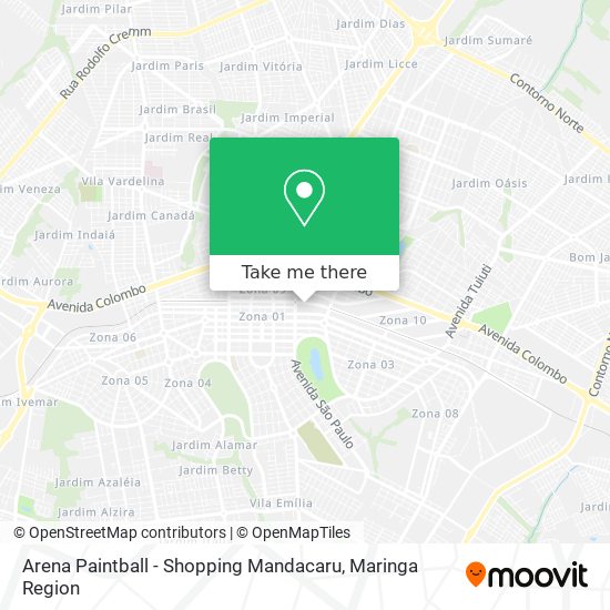 Arena Paintball - Shopping Mandacaru map